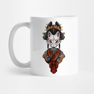 Geisha kitsune Mug